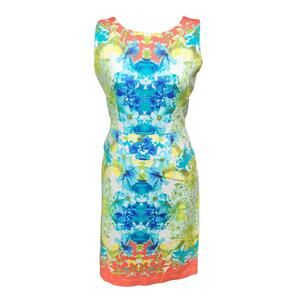 Nine West Watercolor Floral Sleeveless Dress - Size 4